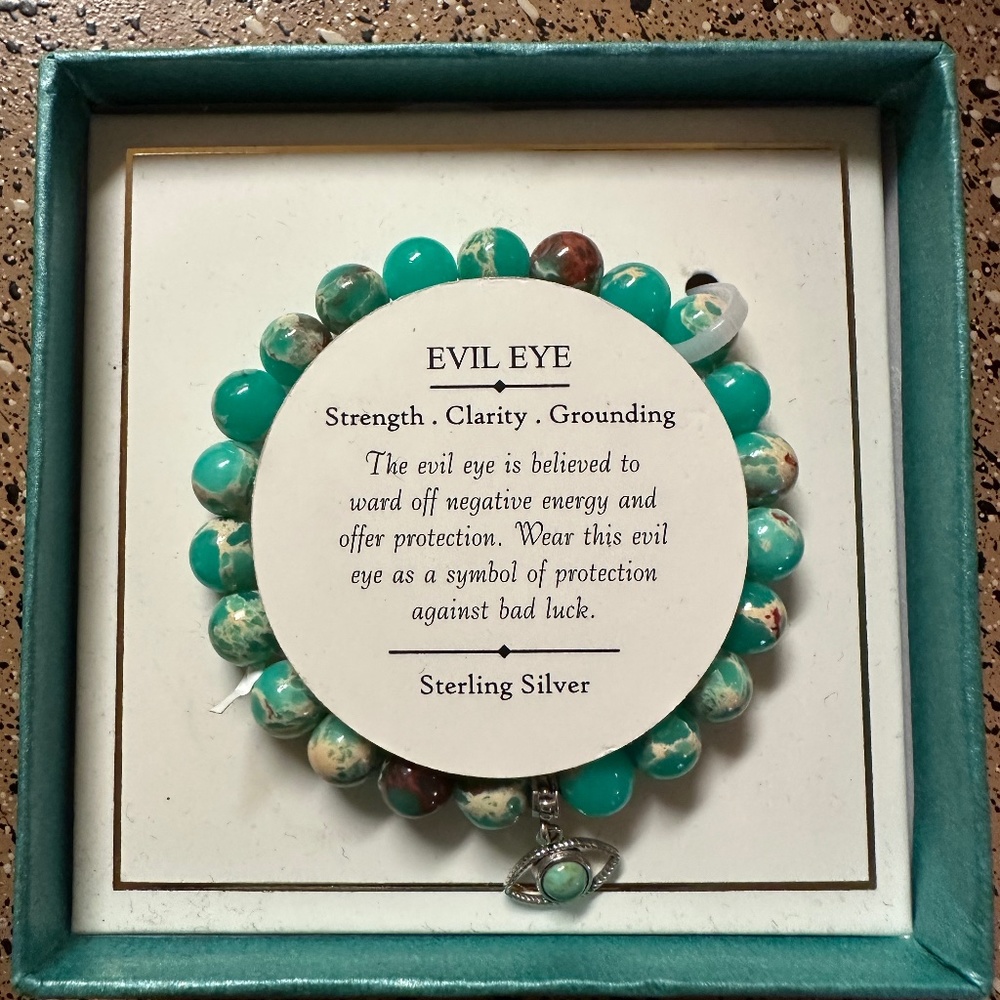 Evil Eye Bracelet in Sterling Silver - NEW